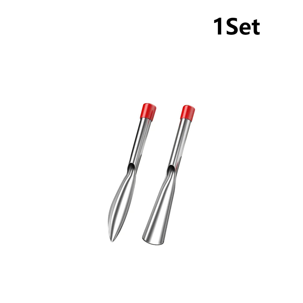 2 Pcs Gardening Tool Set Transplanting Small Shovel Stainless Steel Spade Shovel Rake