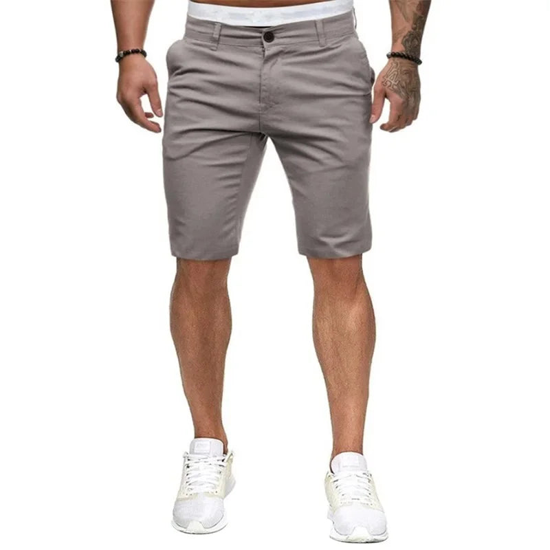 Men s  Fit Cargo Shorts with Pockets Knee Length Casual Solid Color Joggers for Summer Beach Streetwear Fashion