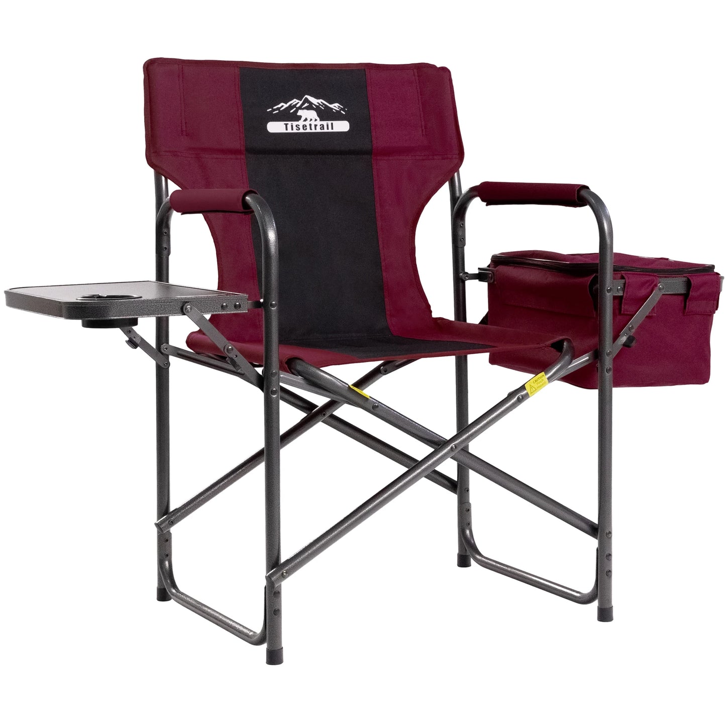 Director Camping Chair with Cooler Bag Camping Directors Chair with Foldable Side Tray