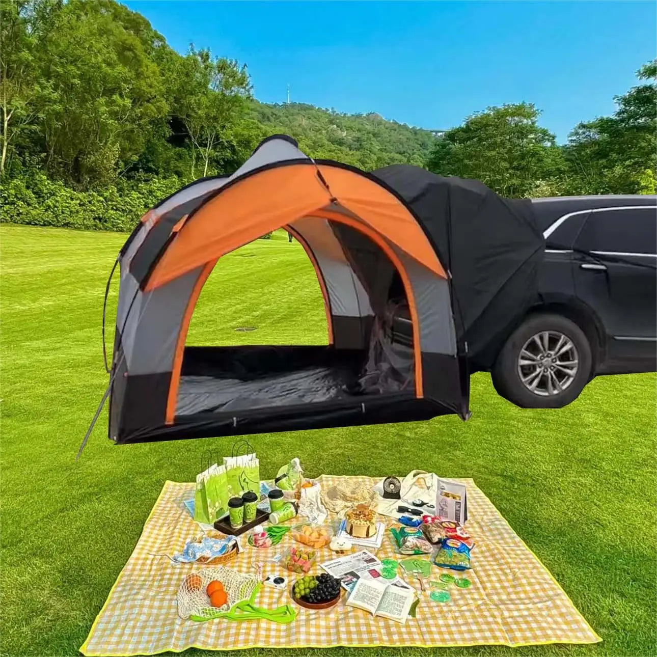 Car Tent, Tailgate Shade Awning Tent for Camping,or Travel suv tents for camping suv tent