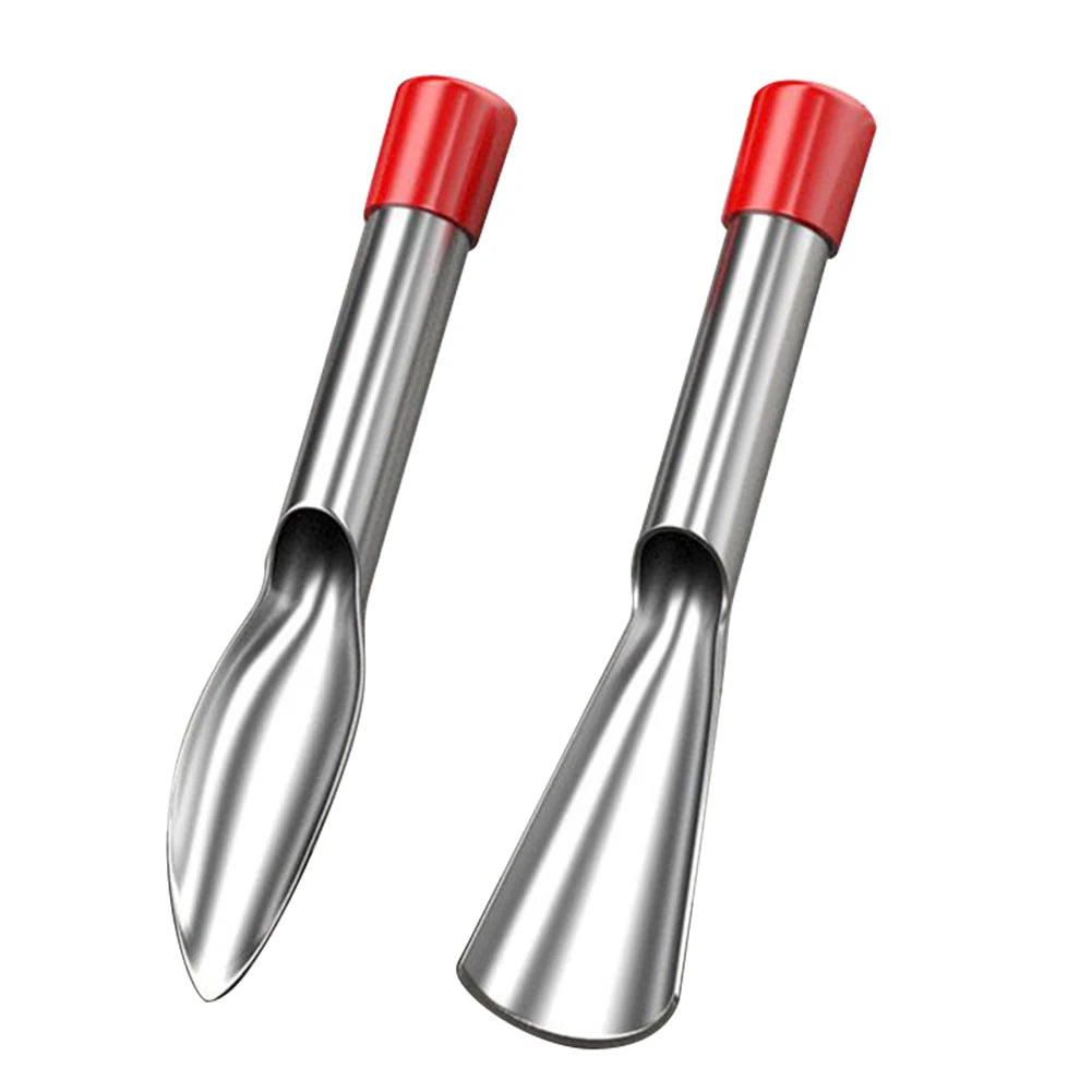 2 Pcs Gardening Tool Set Transplanting Small Shovel Stainless Steel Spade Shovel Rake