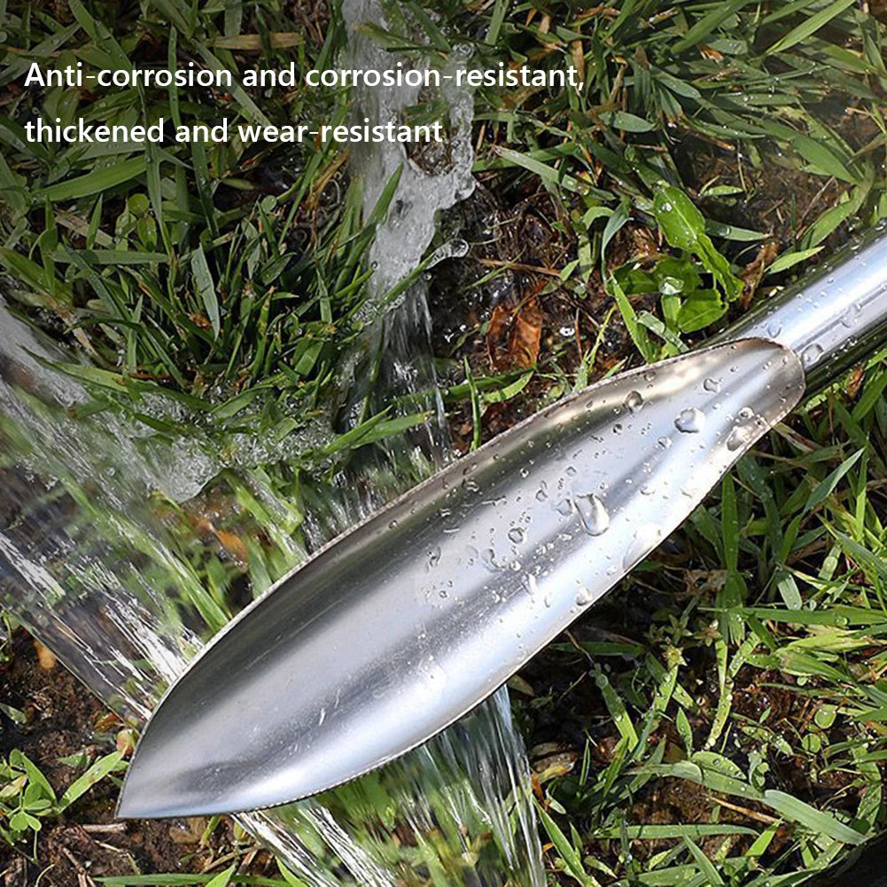 2 Pcs Gardening Tool Set Transplanting Small Shovel Stainless Steel Spade Shovel Rake