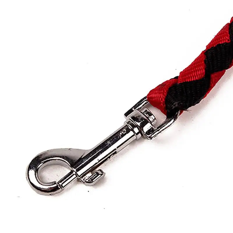 1.4m Pet Double Leash 2 Way Couplers Dog Leash Rope Elastic Extended Pet Leash Belts