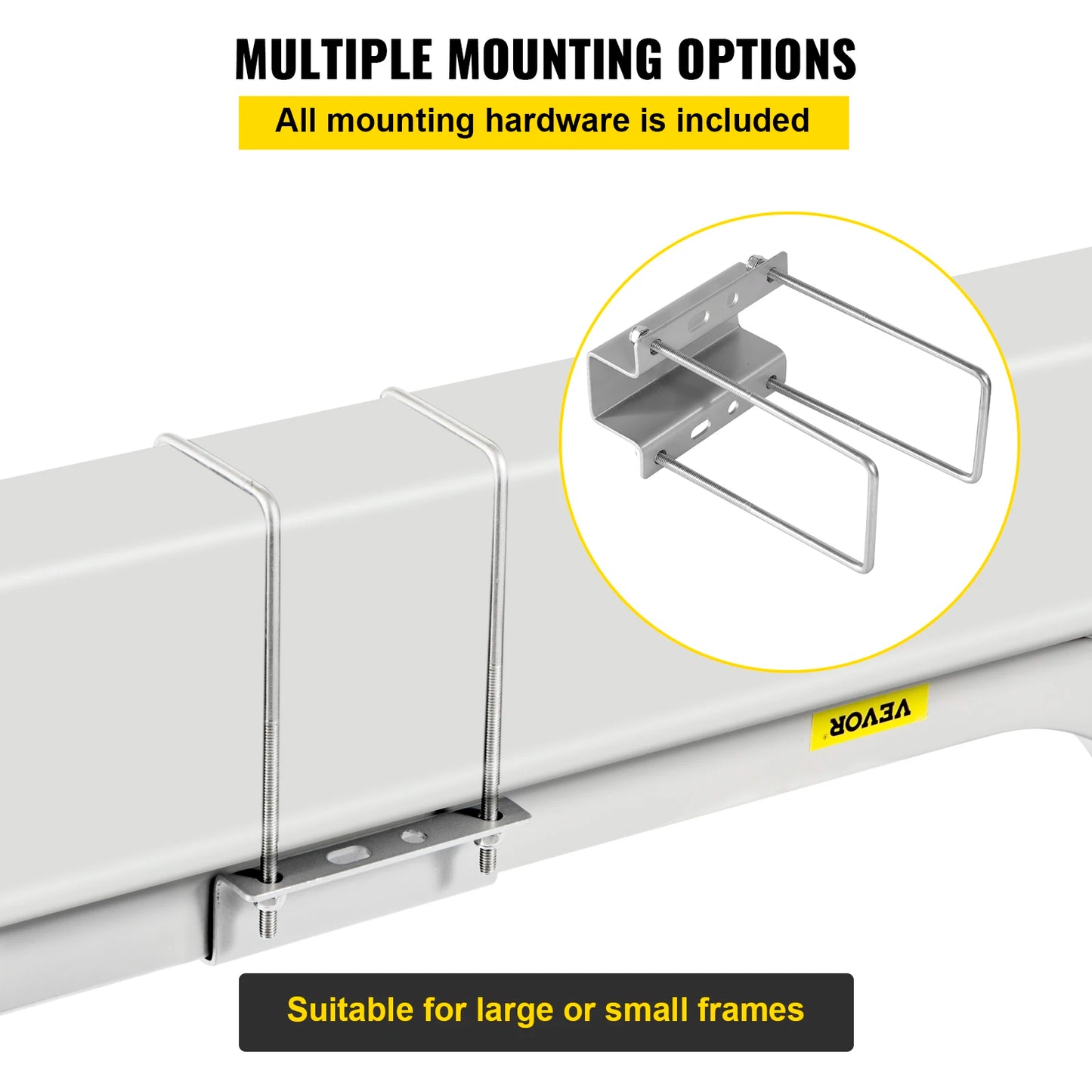 46" Aluminum Boat Trailer Guide-ons Rust-resistant on 2PCS with Adjustable Width