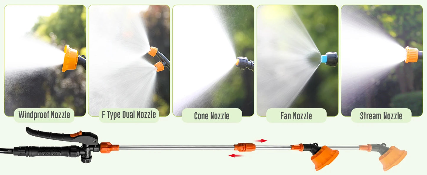 Garden Pesticide Sprayer Automatic Knapsack Power Sprayer 12L for Garden Battery Backpack Sprayer