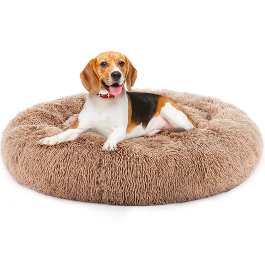 Calming Dog Bed for Medium to Large Dogs Washable Large Pet Bed Anti-Slip
