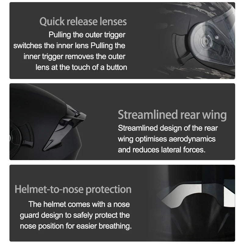 High Quality DOT Motorcycle Helmet Four Seasons Motocross Racing Modular Flip Up Casco Moto Unisex Off Road Helmet