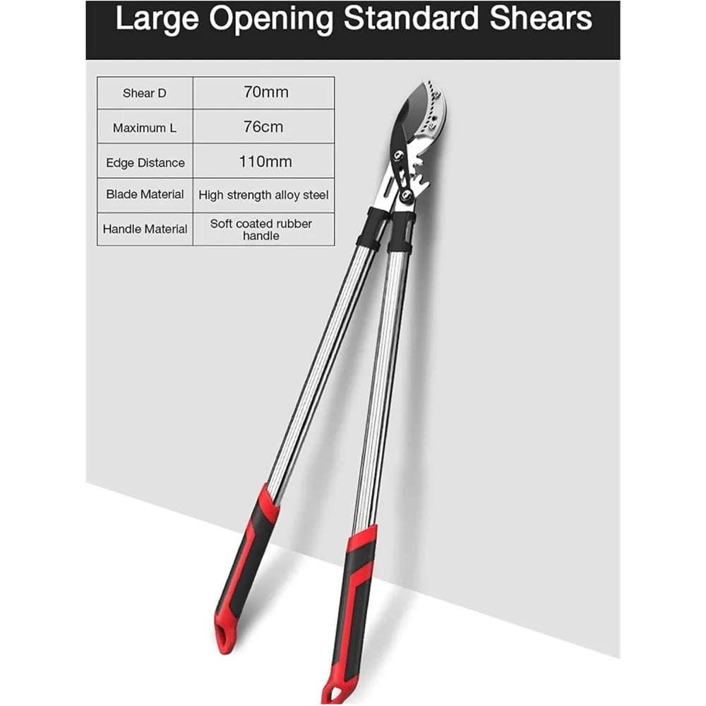 Retractable Long Pruning Shears | Hedge Anvil Shears Garden Tools, Branch Shears
