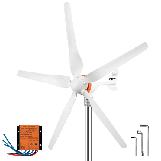 Wind Turbine Generator 500W 5 Blades With MPPT Controller Windmill RV Yacht