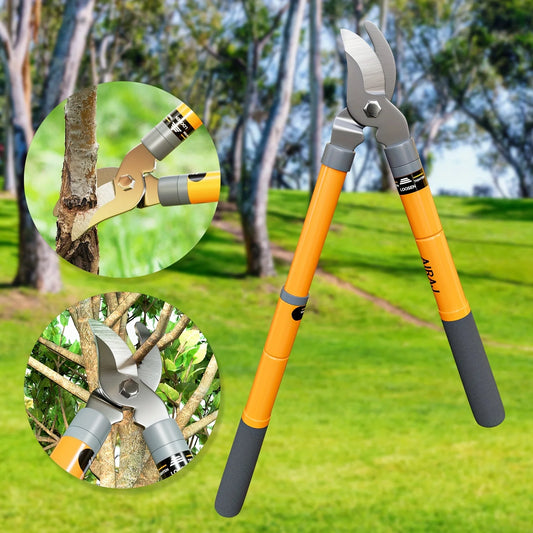 Hedge Shears, Pruning Shears with Telescopic Handles,Extendable Heavy-Duty Branch Cutters