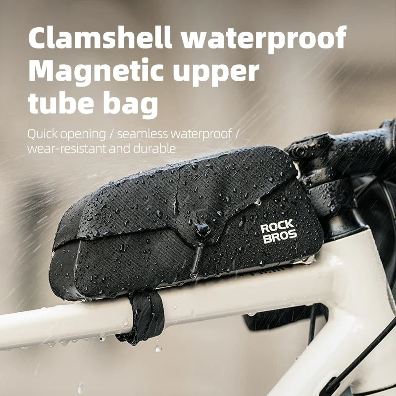 Rockbros Waterproof Bike Top Tube Bag Magnetic TPU Frame Pack Cycling Accessories