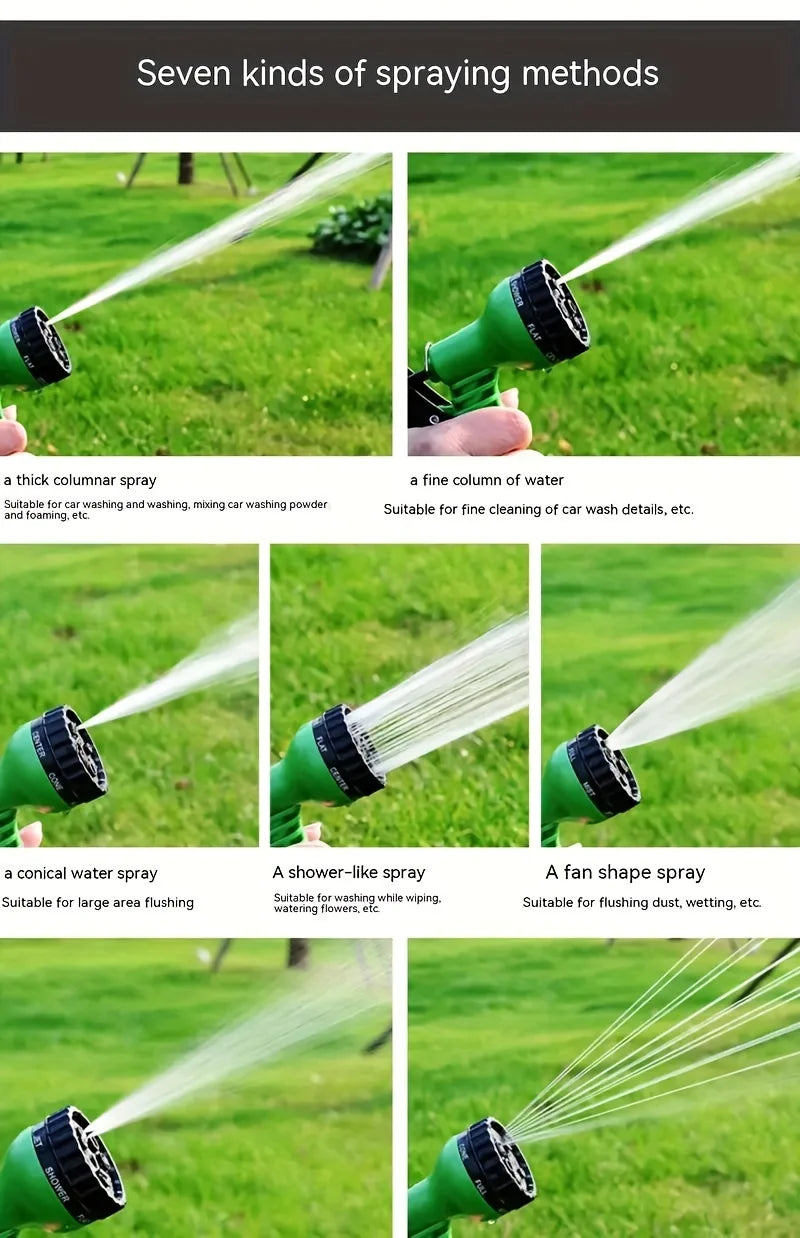 25FT-100FT Expandable Garden Watering Hose High Pressure Car Wash Magic Flexible Water Hose