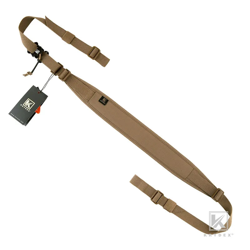 KRYDEX Tactical Sling Modular Gun Strap Slingster Removable 2 Point 1 Point 2.25" Padded Sling Shooting Hunting Accessories
