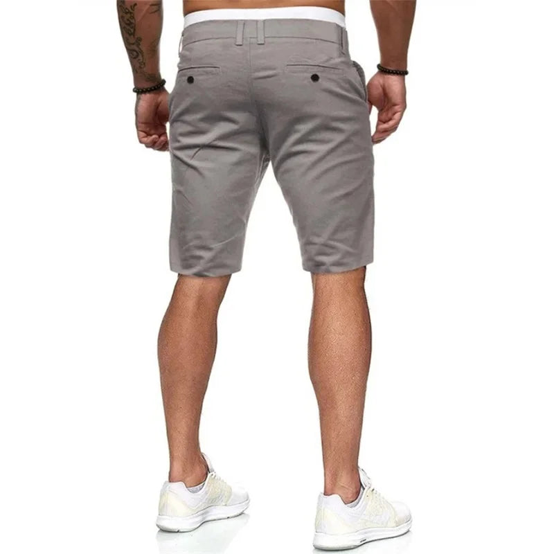 Men s  Fit Cargo Shorts with Pockets Knee Length Casual Solid Color Joggers for Summer Beach Streetwear Fashion