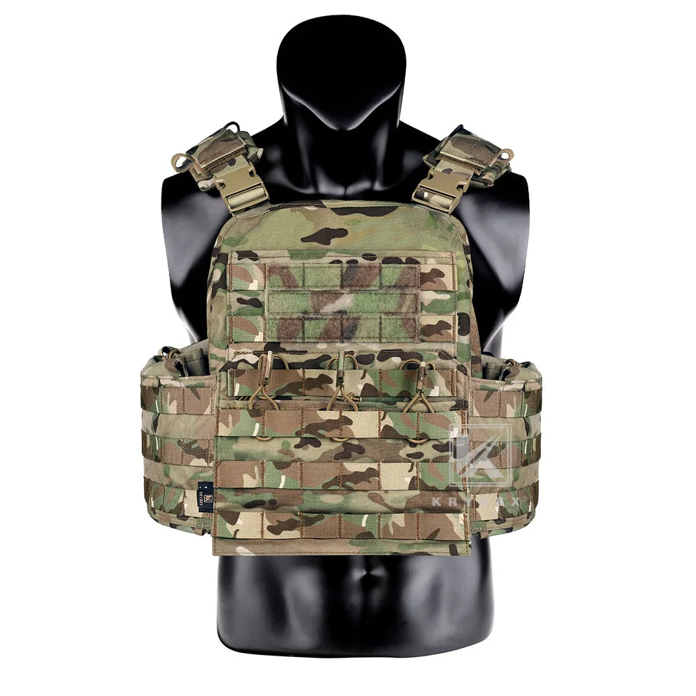 KRYDEX CPC Tactical Vest MOLLE Plate Carrier Heavy Duty Body Armor Camo Vest