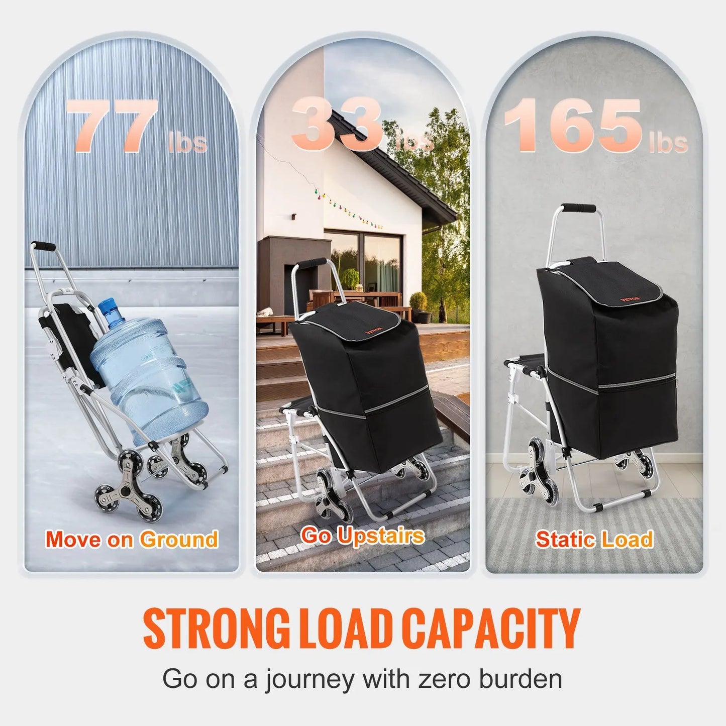 Pet Stroller 3 in 1, Folding Lightweight Dog Stroller with Detachable Carrier & Storage Basket