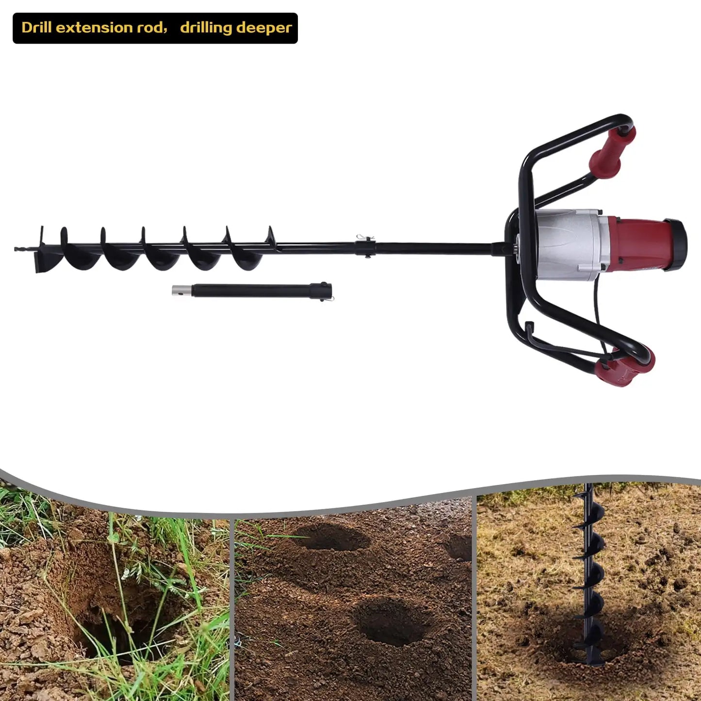 1500W Electric Post Hole Digger Earth Auger Digging Machine