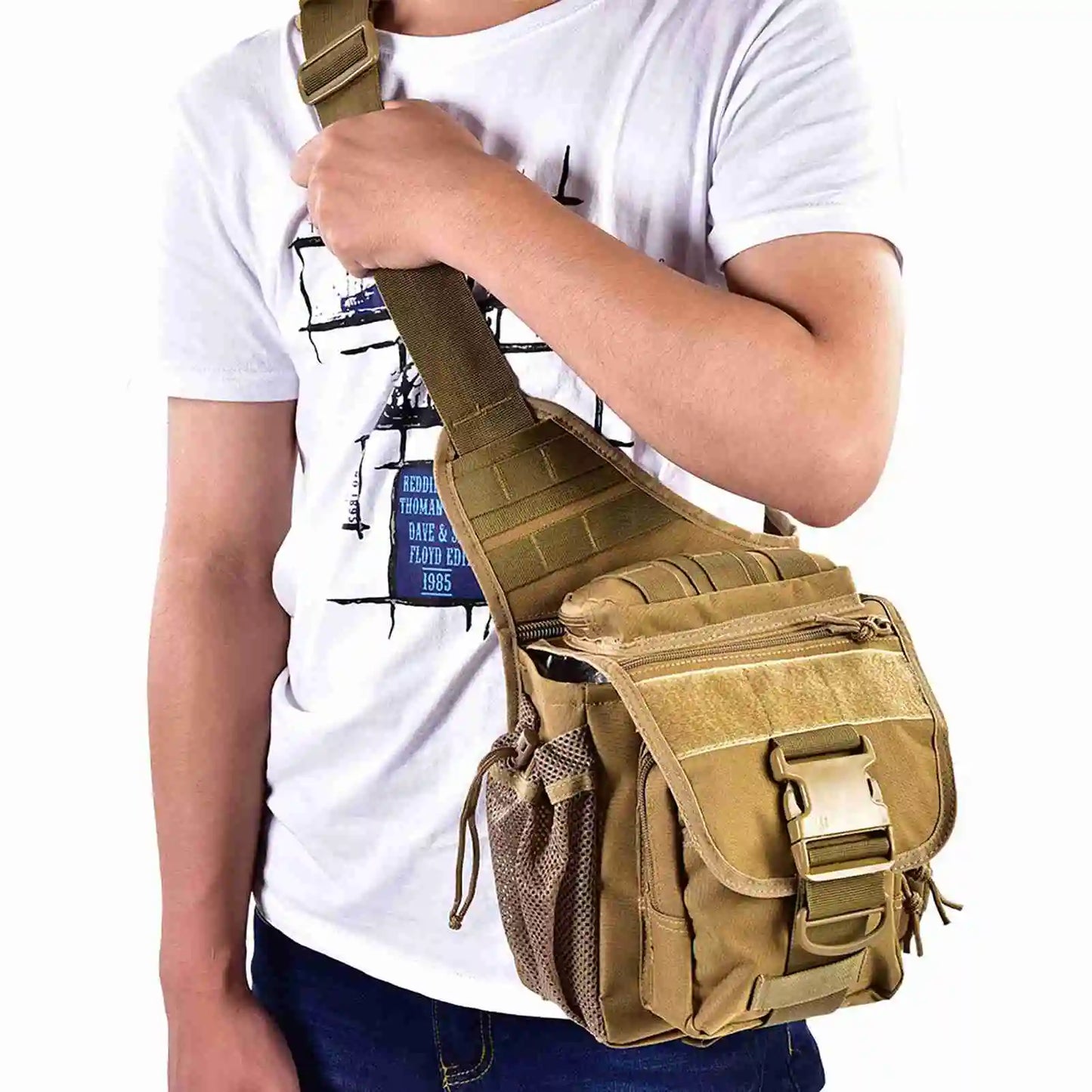 2025 New Men Military Chest Shoulder Bag Pack for Travel Hiking Outdoor Equipment Chest Bag Chest Pack Military Chest Bag
