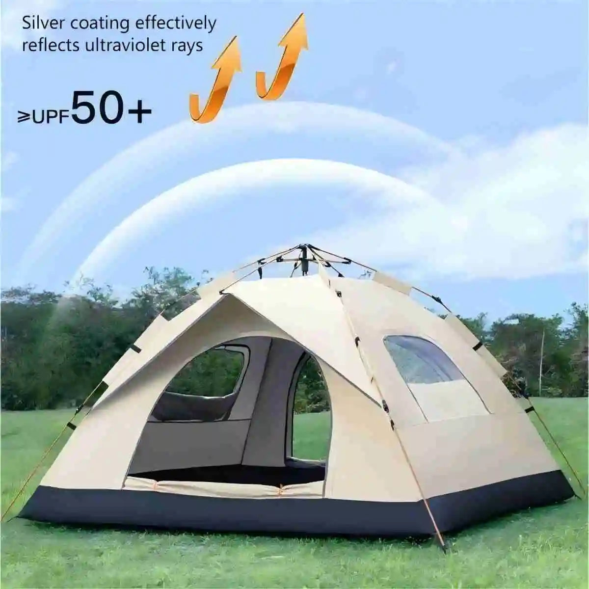 Outdoor shelter Sunshade Self-driving Travel Camping Tent Reactive outdoor Camping tent