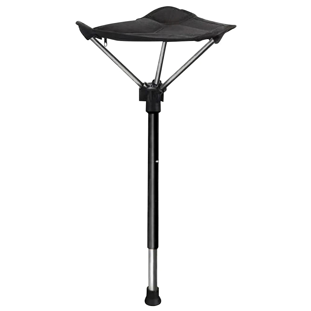 Camping Stool One Leg Folding Chair Adjustable Collapsible Chair Folding Stool for Outdoor Hiking Picnic Travel
