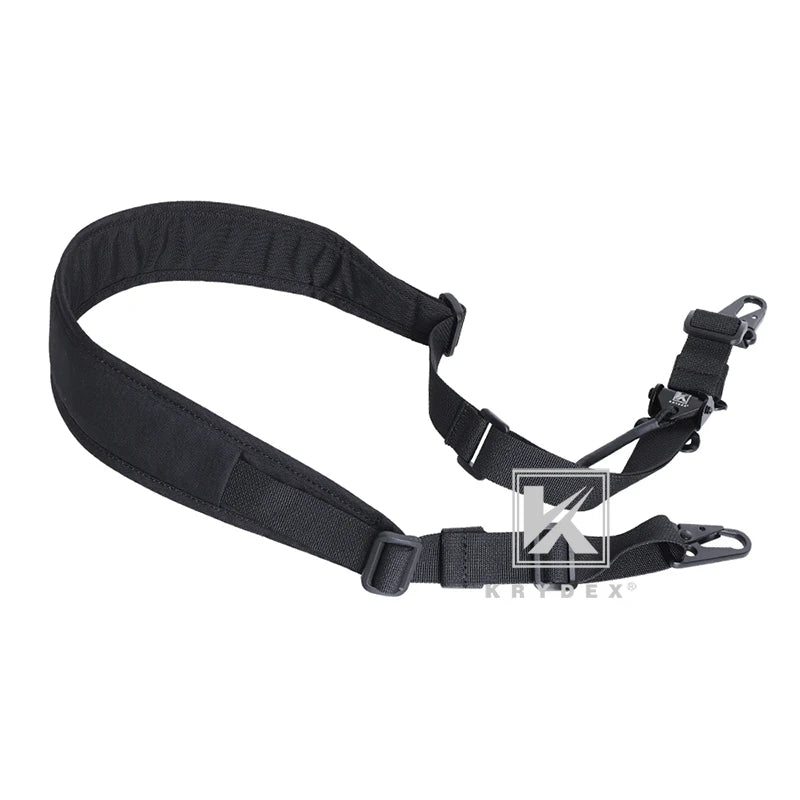 KRYDEX Tactical Sling Modular Gun Strap Slingster Removable 2 Point 1 Point 2.25" Padded Sling Shooting Hunting Accessories