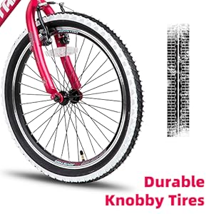 JOYSTAR 20 24 Inch Kids Bike for Boys Girls Ages 7-12 Years Mountain Bike