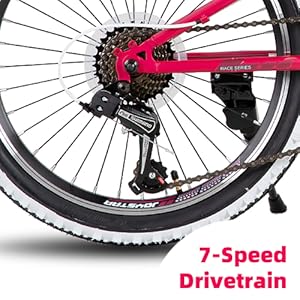 JOYSTAR 20 24 Inch Kids Bike for Boys Girls Ages 7-12 Years Mountain Bike