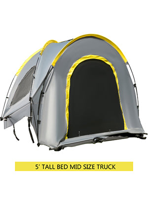 VEVOR 5-8 FT Waterproof Truck Tent Car Accessories Bed for Full / Mid Size Truck 2-Person Sleeping Capacity for Camping Hiking