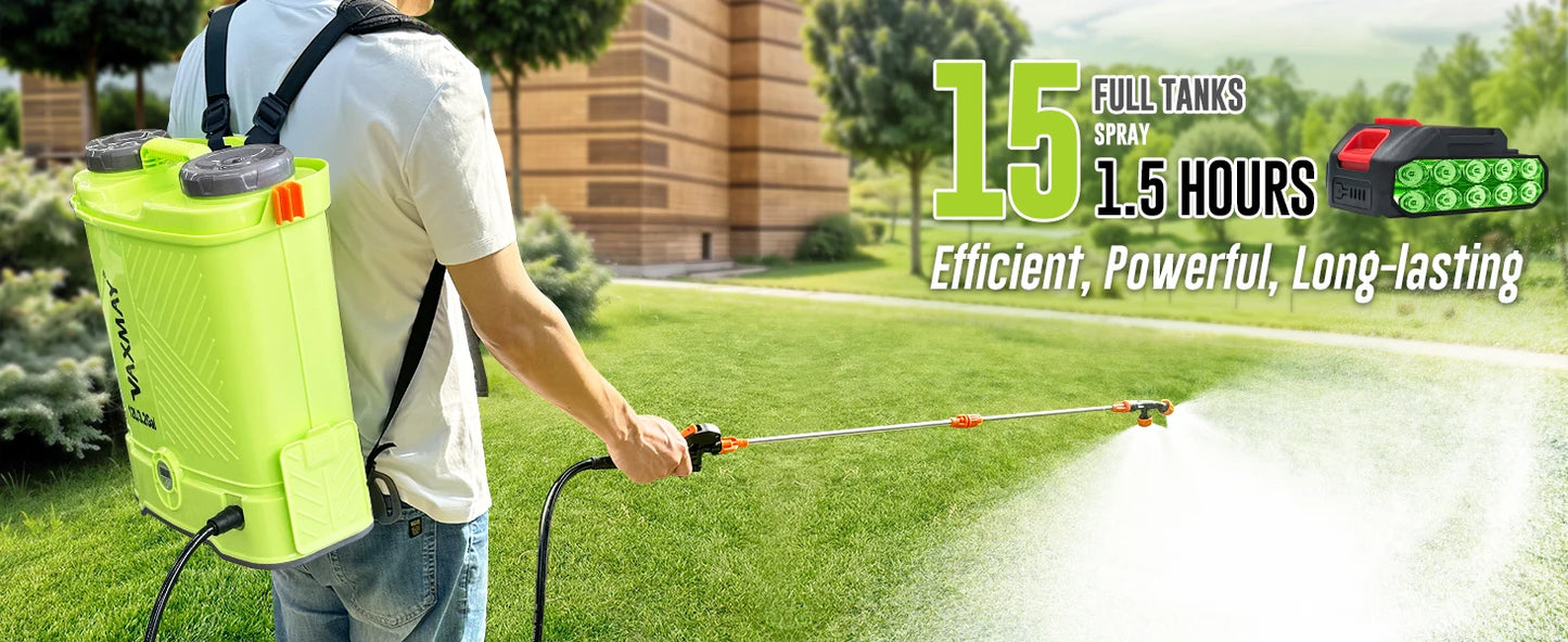 Garden Pesticide Sprayer Automatic Knapsack Power Sprayer 12L for Garden Battery Backpack Sprayer