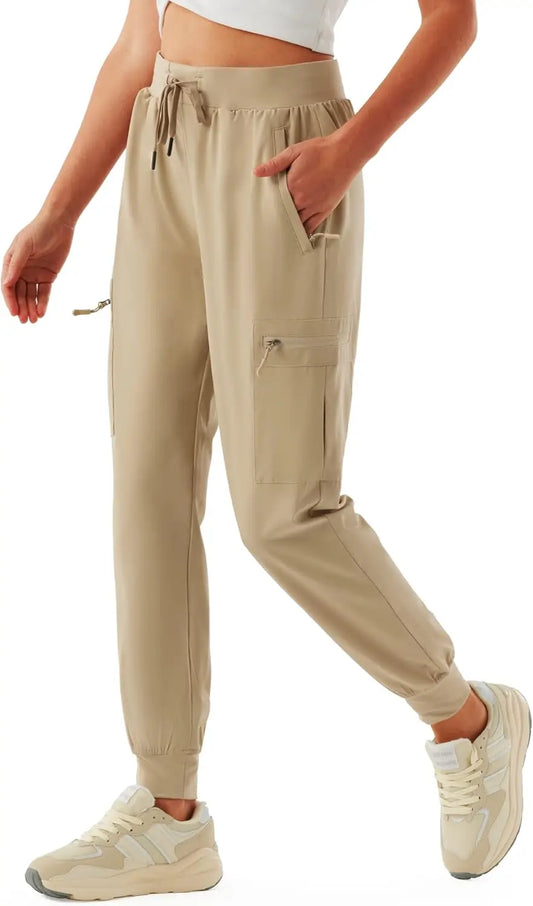 Women's Cargo Joggers Lightweight Quick Dry Hiking Pants for Women Outdoor Casual Athletic Workout