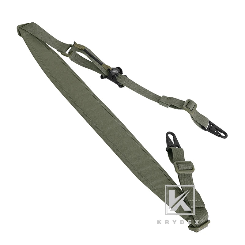 KRYDEX Tactical Sling Modular Gun Strap Slingster Removable 2 Point 1 Point 2.25" Padded Sling Shooting Hunting Accessories