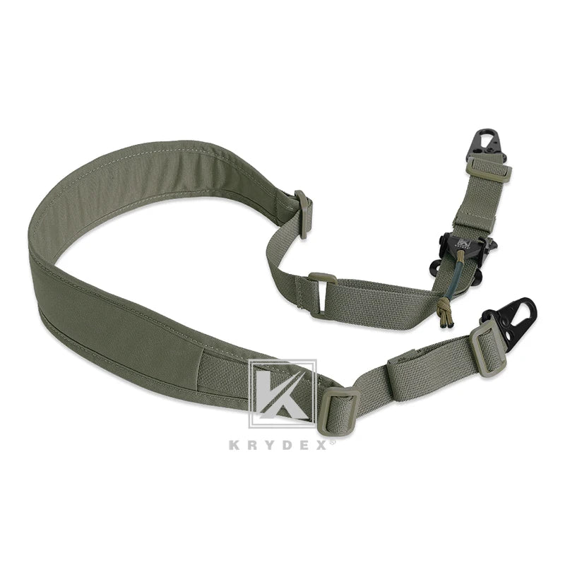 KRYDEX Tactical Sling Modular Gun Strap Slingster Removable 2 Point 1 Point 2.25" Padded Sling Shooting Hunting Accessories