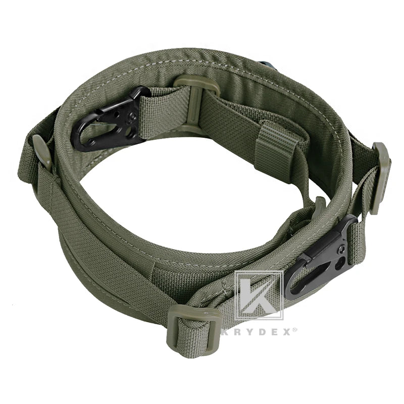 KRYDEX Tactical Sling Modular Gun Strap Slingster Removable 2 Point 1 Point 2.25" Padded Sling Shooting Hunting Accessories