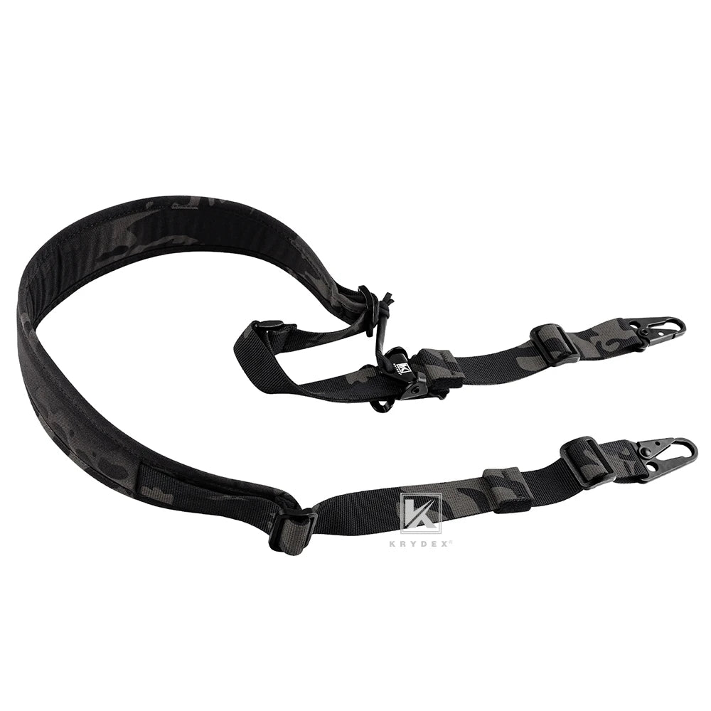 KRYDEX Tactical Sling Modular Gun Strap Slingster Removable 2 Point 1 Point 2.25" Padded Sling Shooting Hunting Accessories