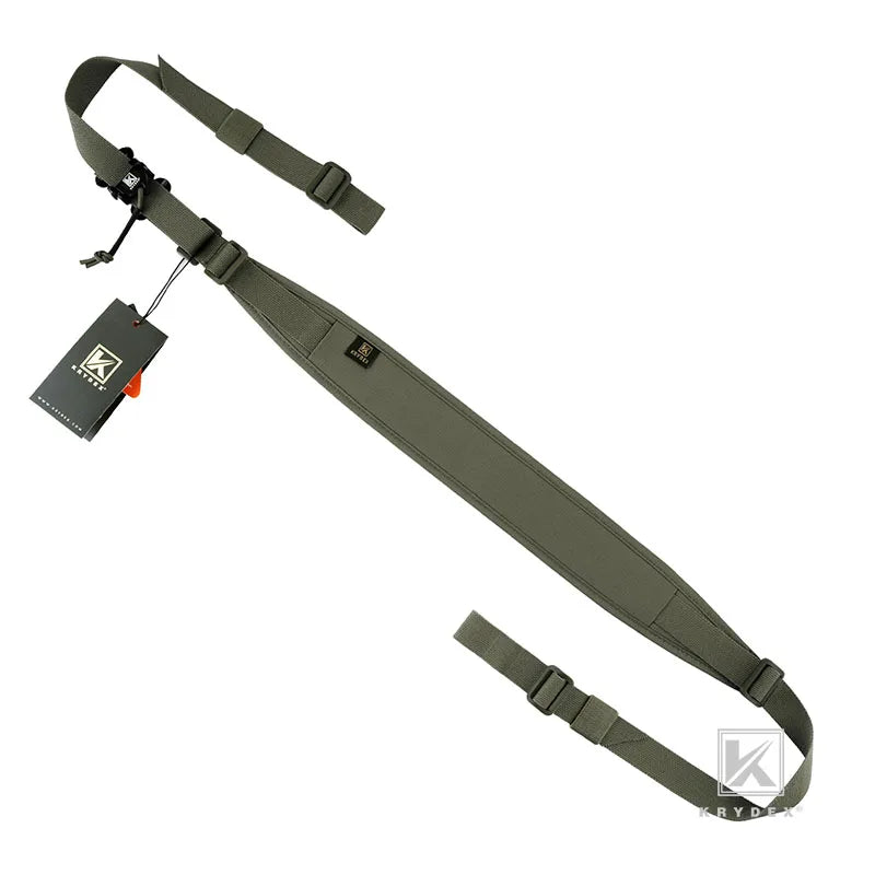 KRYDEX Tactical Sling Modular Gun Strap Slingster Removable 2 Point 1 Point 2.25" Padded Sling Shooting Hunting Accessories
