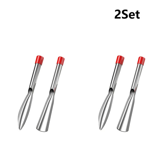 2 Pcs Gardening Tool Set Transplanting Small Shovel Stainless Steel Spade Shovel Rake