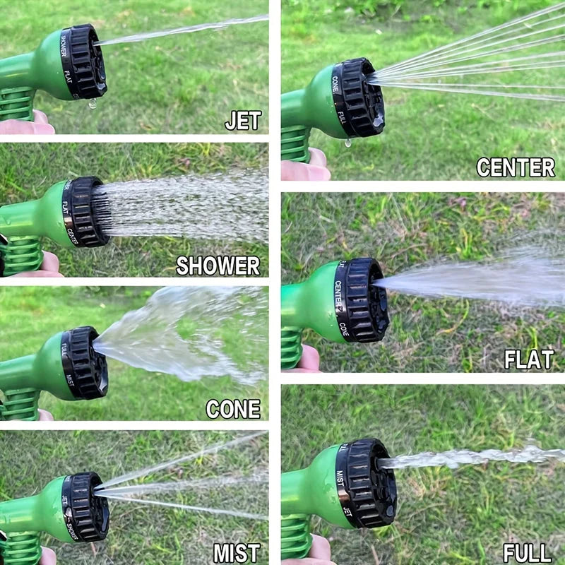 25FT-100FT Expandable Garden Watering Hose High Pressure Car Wash Magic Flexible Water Hose