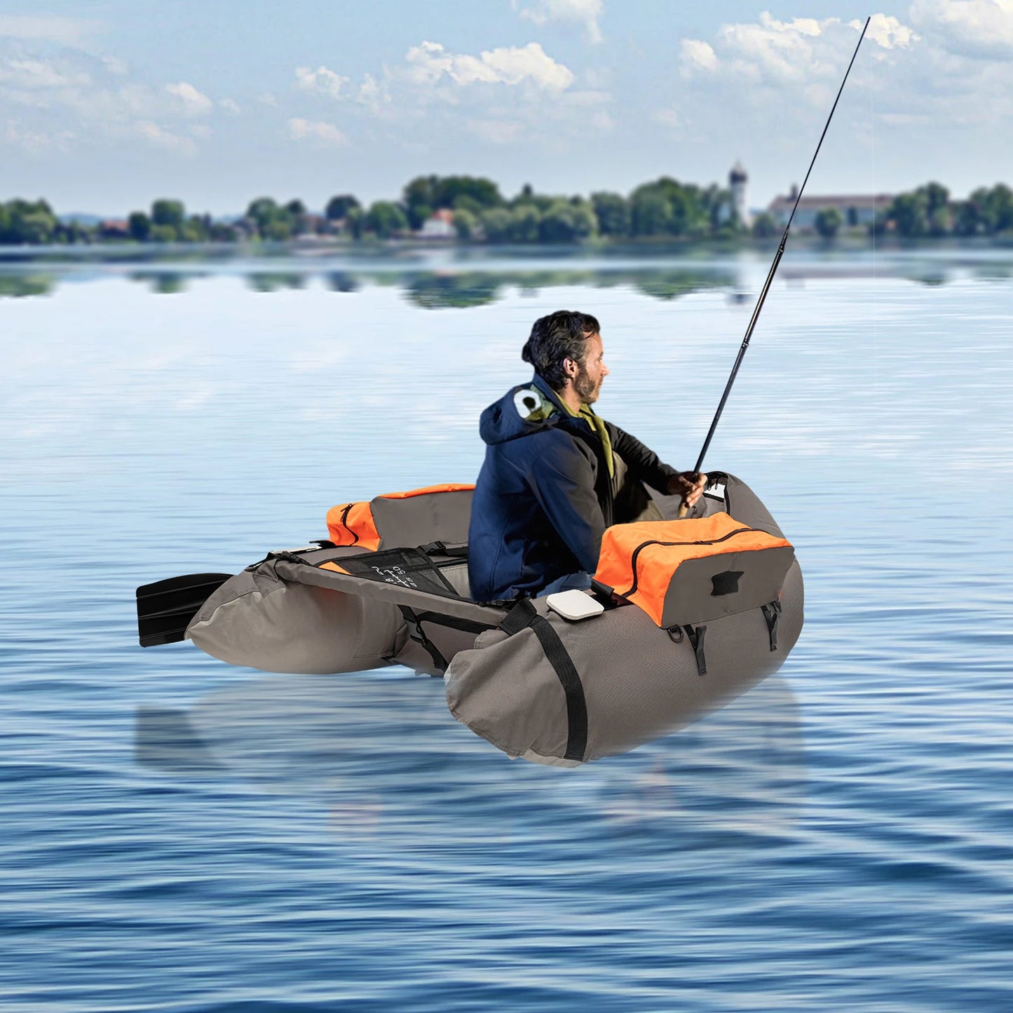 Fishing Boat Outdoor Fishing Boat Inflatable Fishing Boat Breathable Waterproof and Tear-Resistant