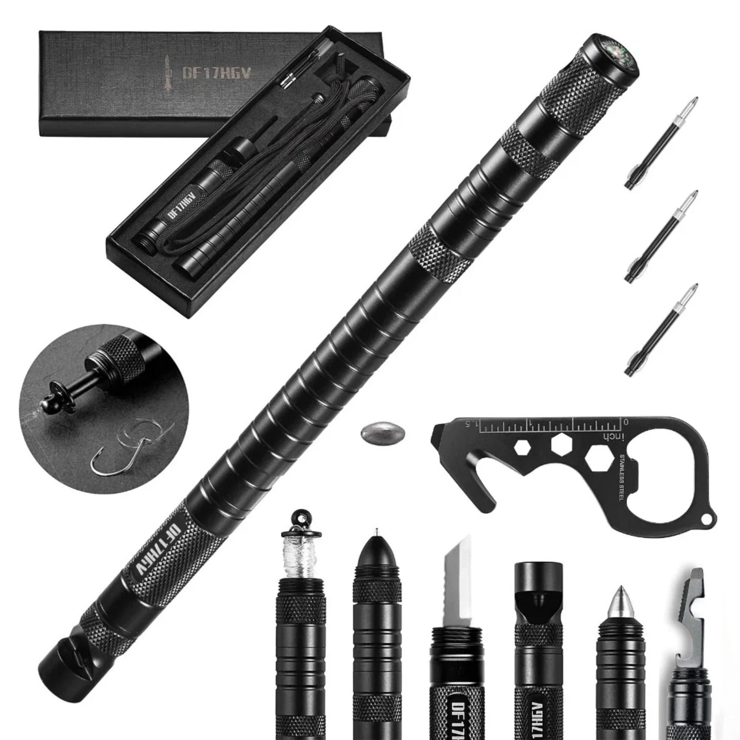 Multifunctional Outdoor Tactical Pen,  Survival Gear, , Rescue Supplies