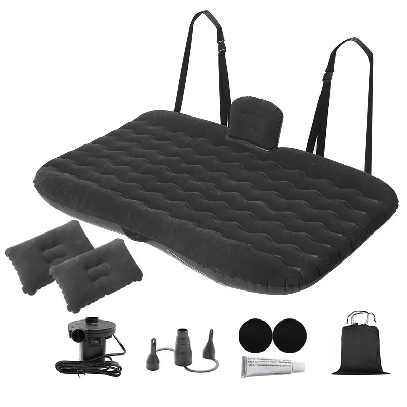 Back Seat Extender Car Seat Cover Camping Air Mattress Hammock Travel Bed Inflatable Car Extra Long Mattress for SUV