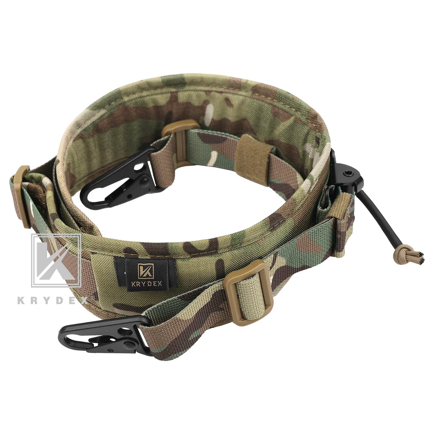 KRYDEX Tactical Sling Modular Gun Strap Slingster Removable 2 Point 1 Point 2.25" Padded Sling Shooting Hunting Accessories