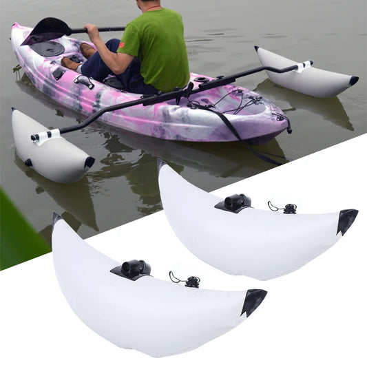 2pcs Inflatable Boat Water Buoyant Float Premium PVC Outrigger