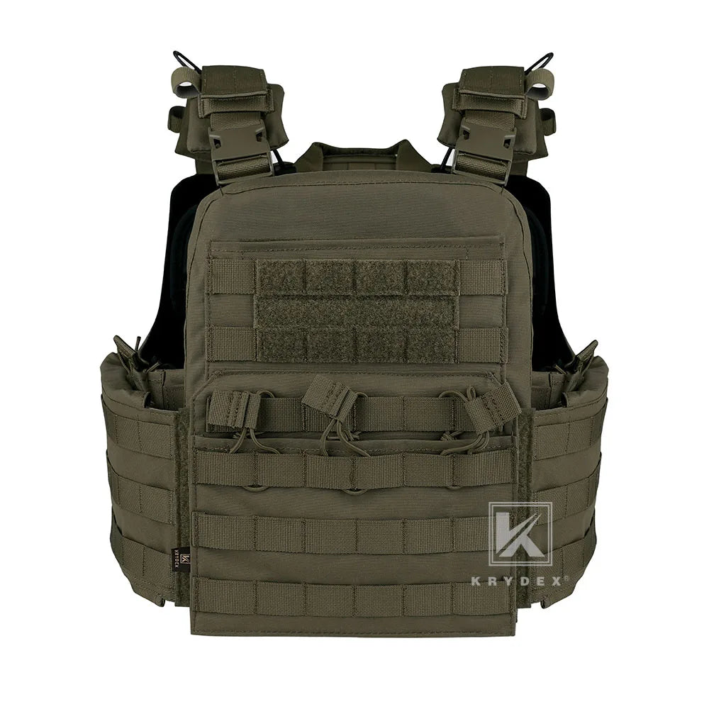 KRYDEX CPC Tactical Vest MOLLE Plate Carrier Heavy Duty Body Armor Camo Vest