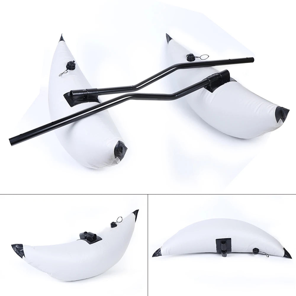 2pcs Inflatable Boat Water Buoyant Float Premium PVC Outrigger