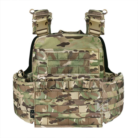 KRYDEX CPC Tactical Vest MOLLE Plate Carrier Heavy Duty Body Armor Camo Vest