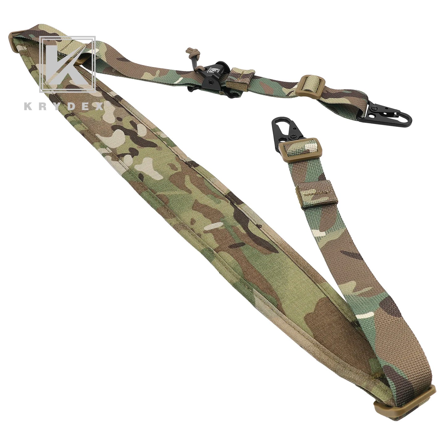 KRYDEX Tactical Sling Modular Gun Strap Slingster Removable 2 Point 1 Point 2.25" Padded Sling Shooting Hunting Accessories