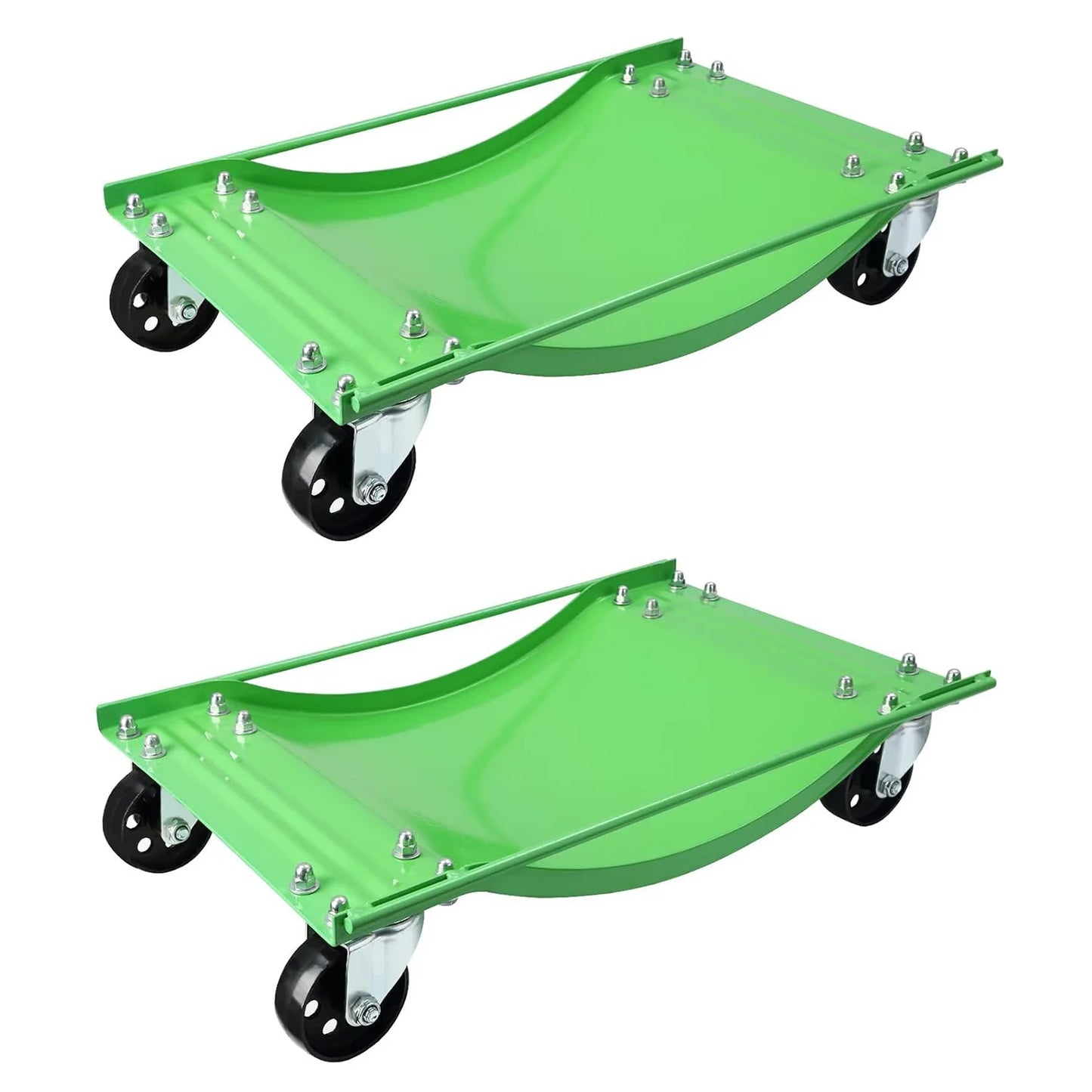 2pcs/4pcs Car Dolly Set 5000LBS Capacity Wheel Dolly, Heavy Duty Vehicle Dolly for Moving Car with Steel Wheels
