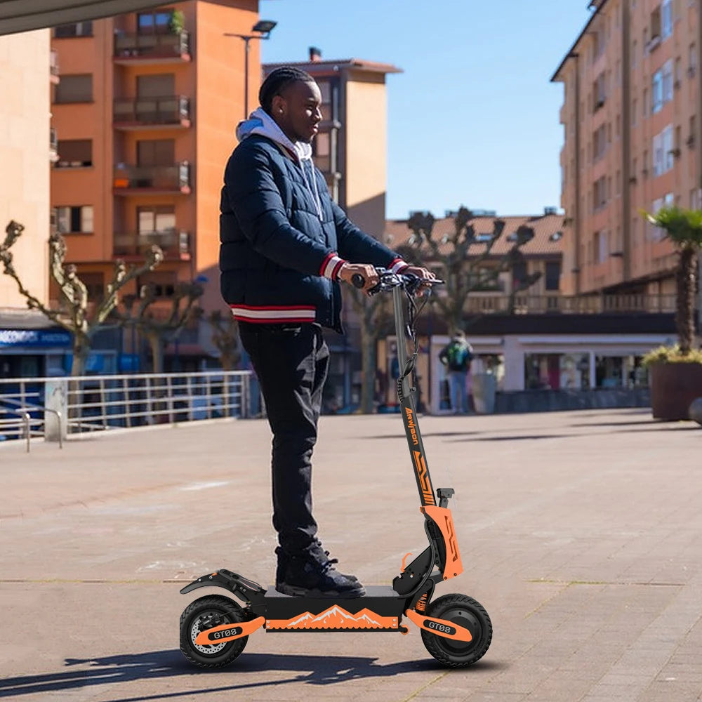 GT08 Electric Scooter 5600W Dual Motor 50MPH 50Miles Range Off-Road Tires