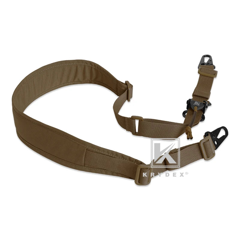 KRYDEX Tactical Sling Modular Gun Strap Slingster Removable 2 Point 1 Point 2.25" Padded Sling Shooting Hunting Accessories
