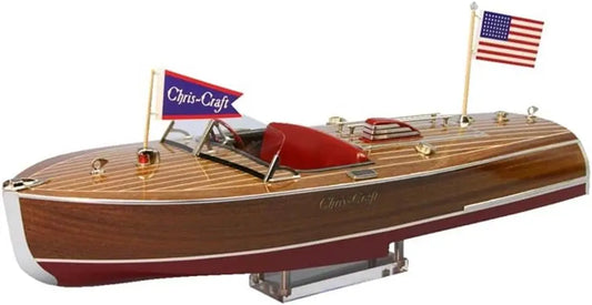 Inc. 1/8 1941 Chris-Craft Hydroplane Boat Kit 24" DUM1254 Boats Kits Electric